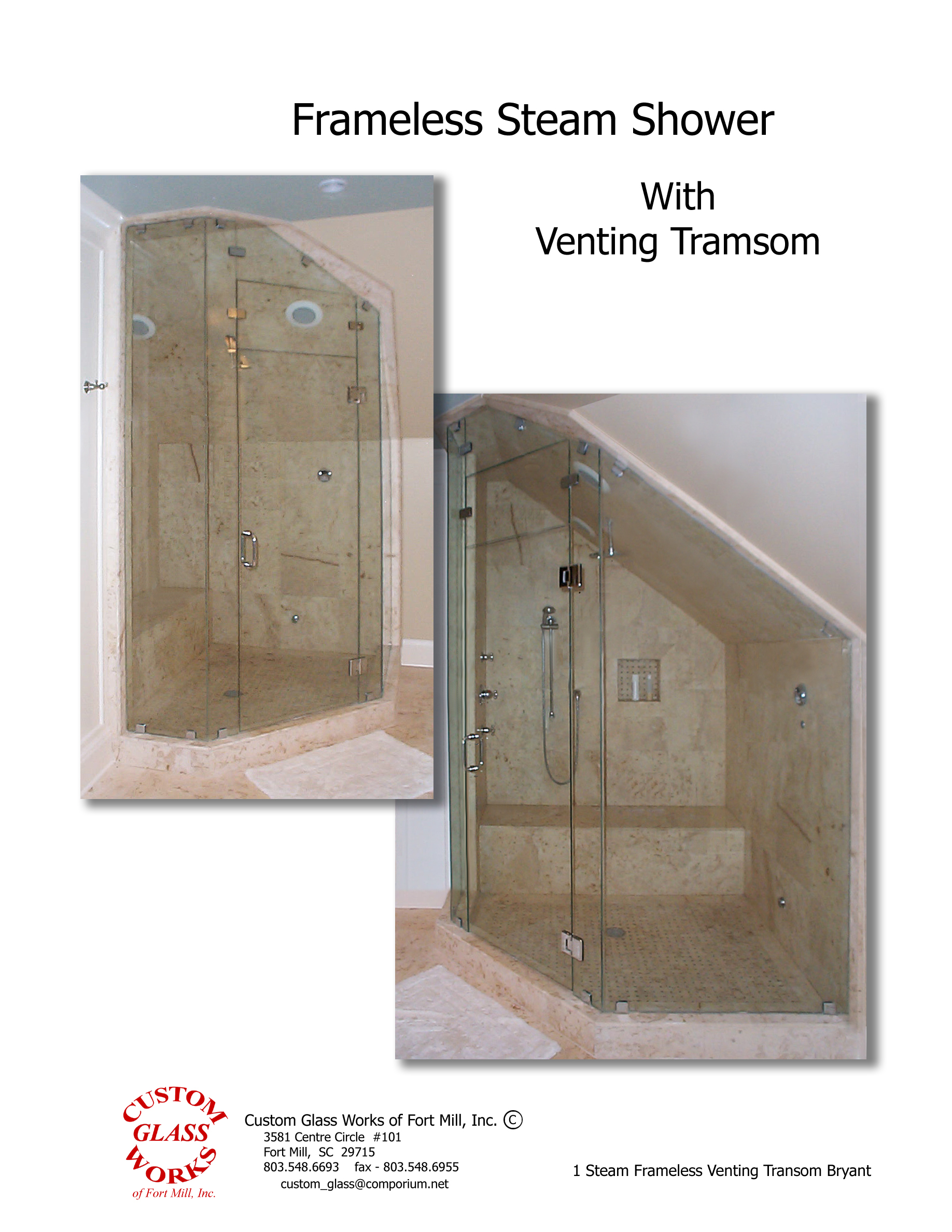 Frameless Steam Venting Tramsom